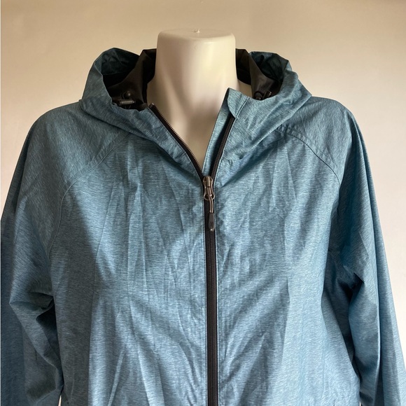 New 32 Degrees Blue Polyester Hoodie Rain Parka  size M - Picture 2 of 13